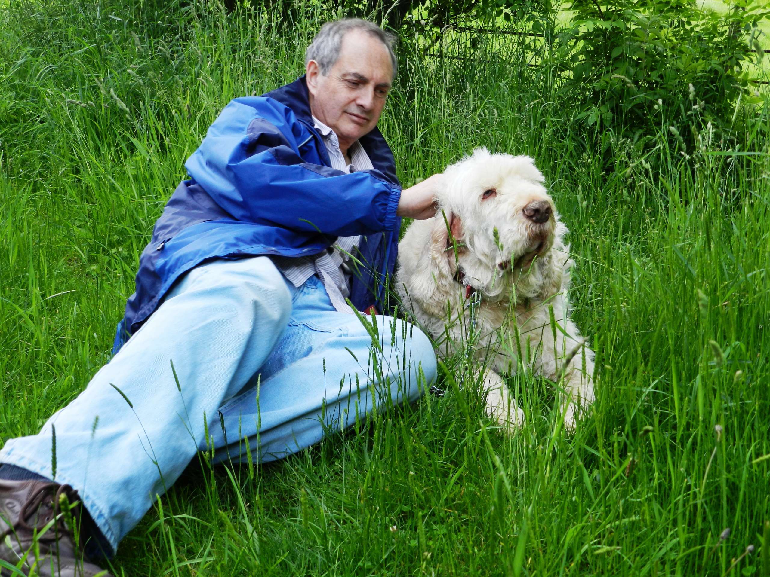 K9 Time owber Derek Collinson with Findlay beloved Italian Spinone