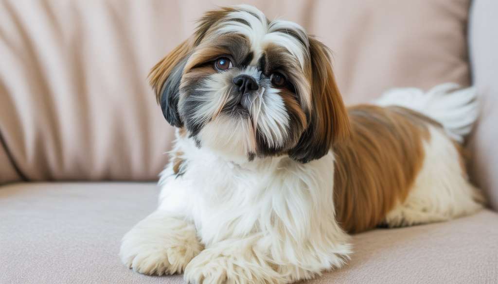 Shih Tzu relaxing