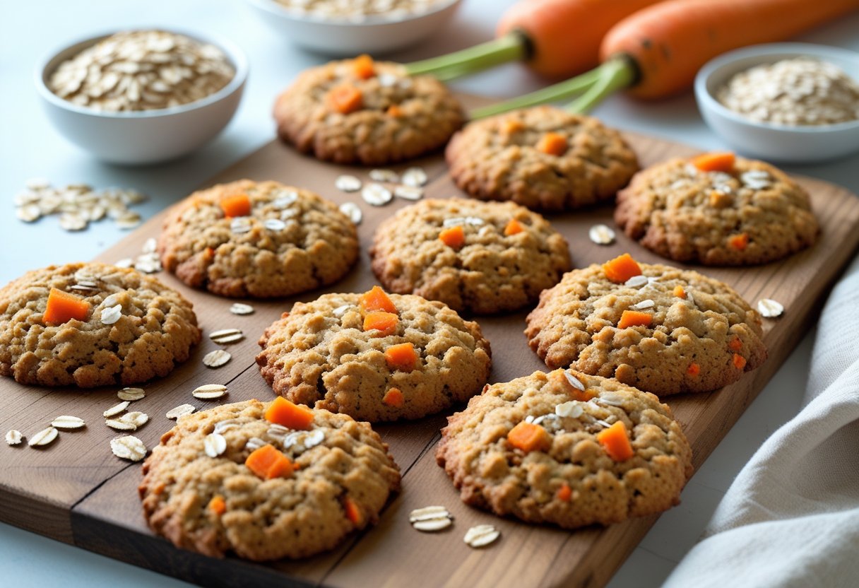 carrot and oat cookies