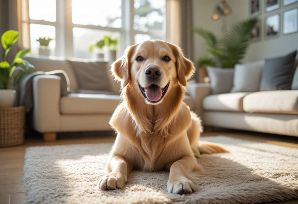 Golden Retriever resting