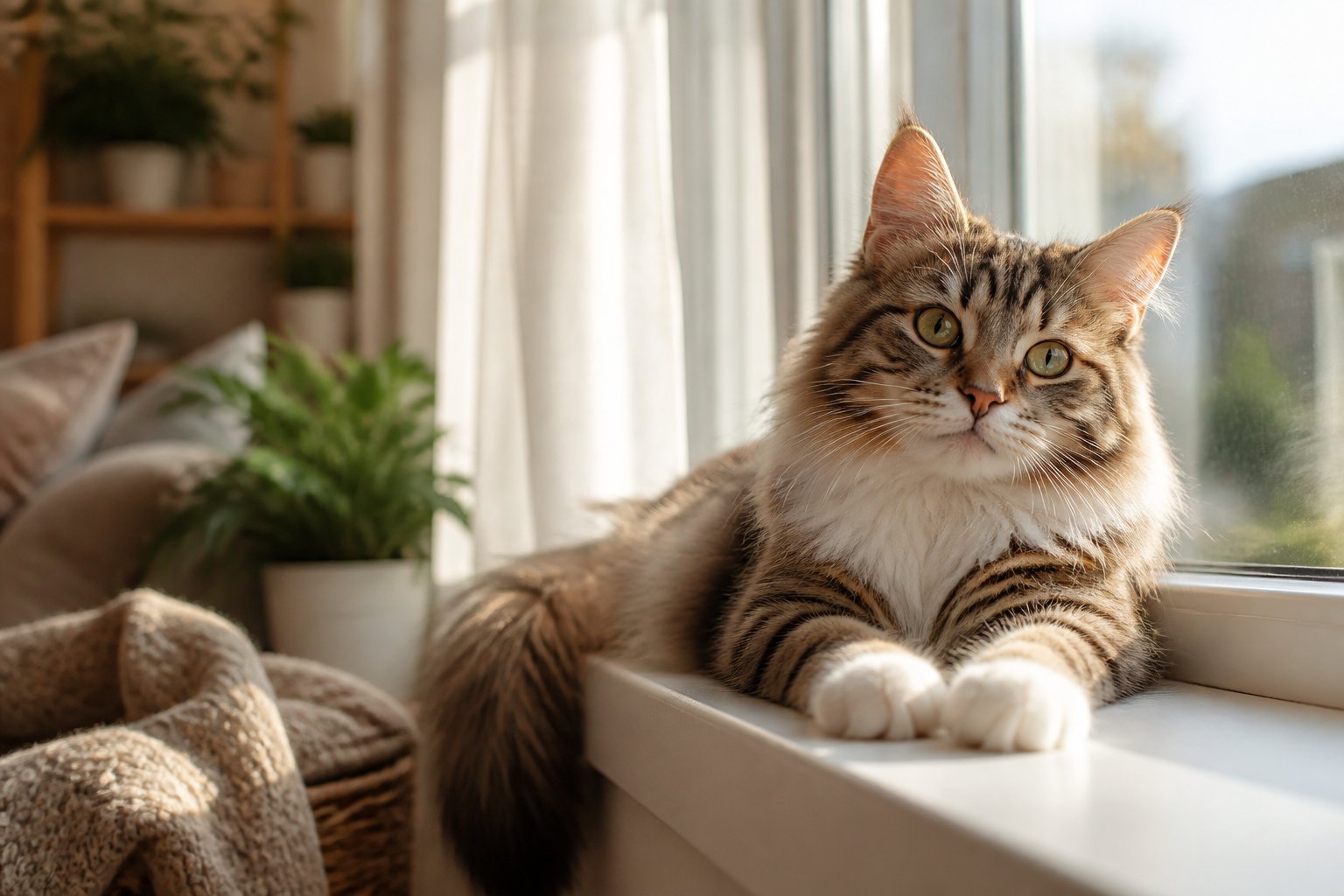 A cat receiving trusted in-home care from K9 Time in Sheffield