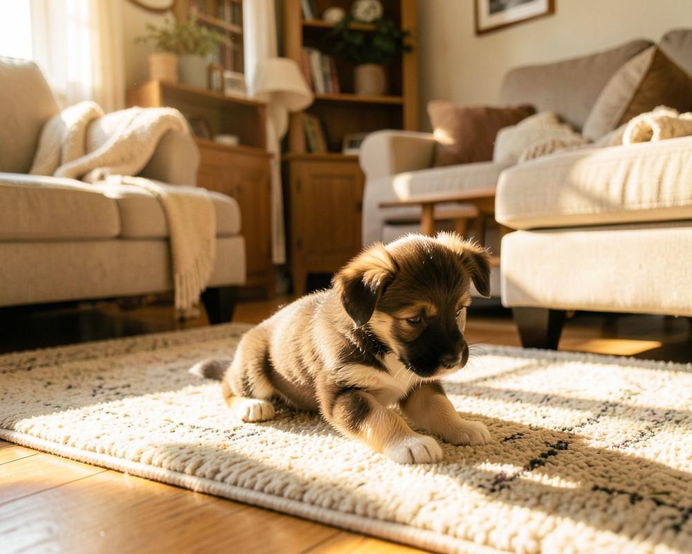 Puppy receiving gentle one-to-one care from K9 Time