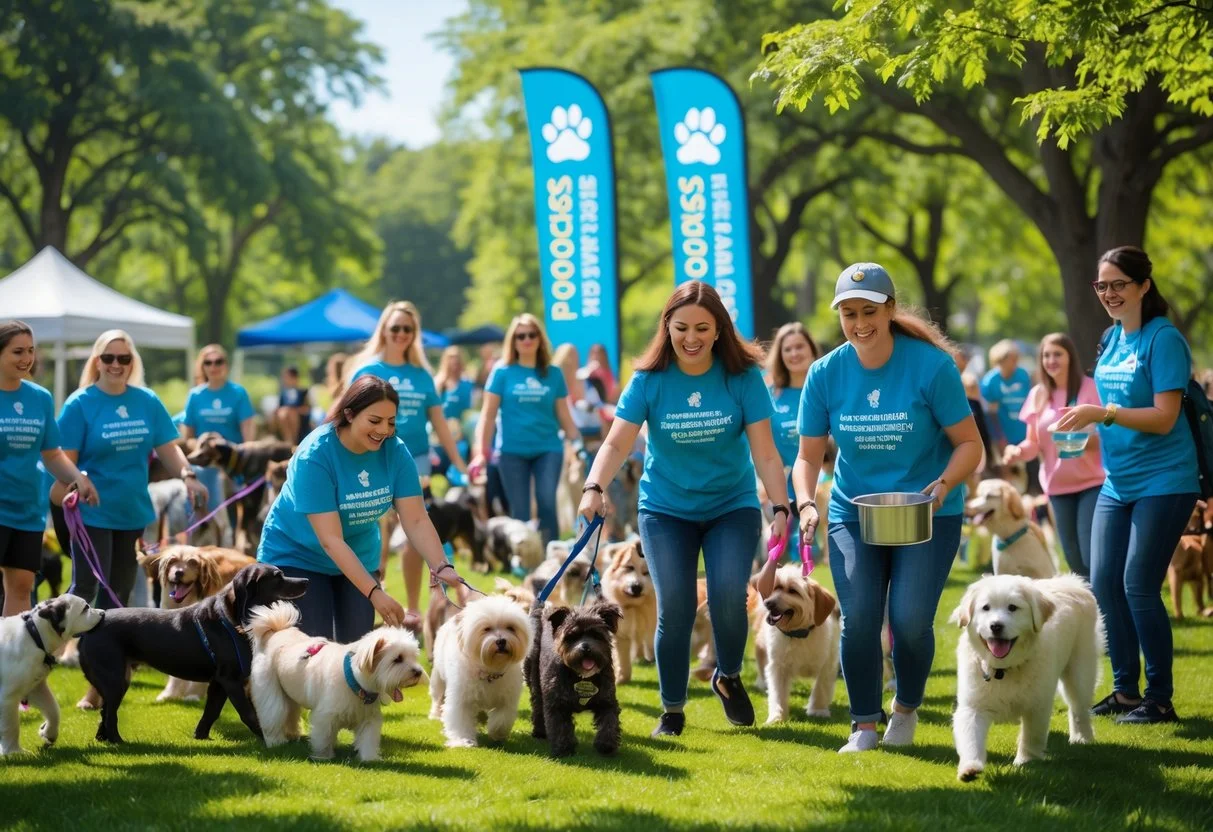 pooches in the park event in Millhouses Park